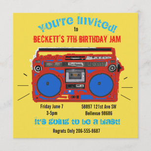 Invitation d'anniversaire pour une soirée dansante