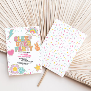 Invitation d'anniversaire pour une soirée pyjama P