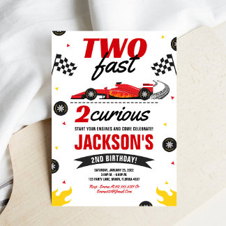 Invitation d'anniversaire pour une voiture de cour