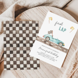Invitation d'anniversaire premier tour de voiture
