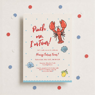 Invitation d'anniversaire quatre ans Pinch Me I’m