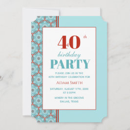 Invitation d'anniversaire sans distinction de sexe