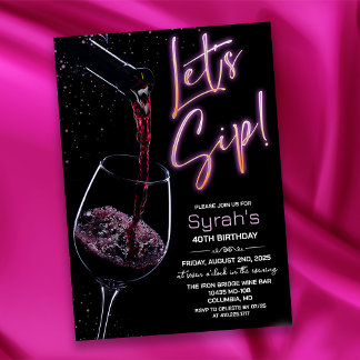 Invitation d'anniversaire SIP - TOUT ÂGE