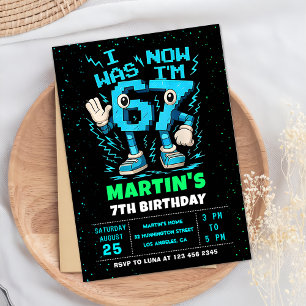 Invitation d'anniversaire Six Seven Meme 6 7
