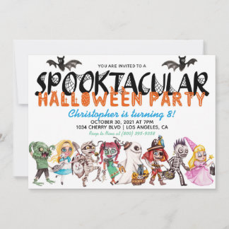 Invitation d'anniversaire Spooktacular Halloween