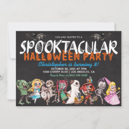 Invitation d'anniversaire Spooktacular Halloween