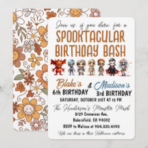 Invitation d'anniversaire Spooktacular Halloween