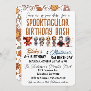 Invitation d'anniversaire Spooktacular Halloween