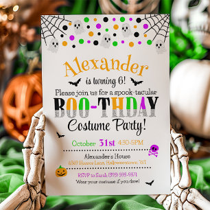 Invitation d'anniversaire Spooktacular Halloween