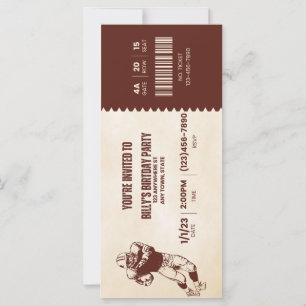 Invitation d'anniversaire Sport