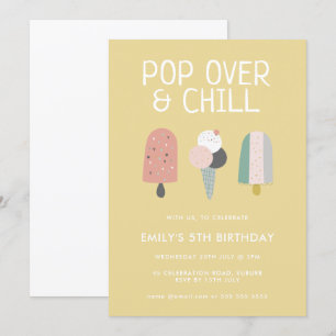 Invitation d'anniversaire Summer Pop Over & Chill 