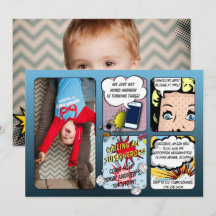 Invitation d'anniversaire Superhero
