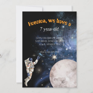 Invitation d'anniversaire sur le thème de l'espace