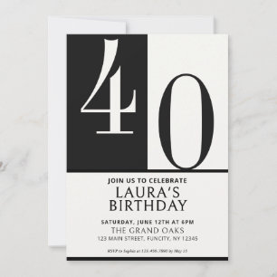 Invitation d'anniversaire sur mesure avec nom et â