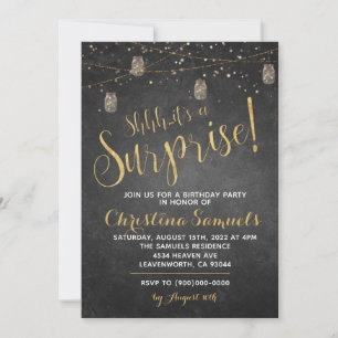 Invitation d'anniversaire surprise