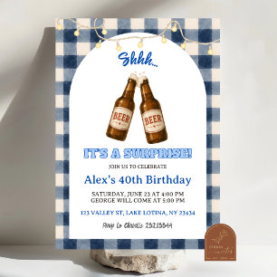 Invitation d'anniversaire surprise pour homme adul