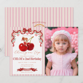 Invitation d'anniversaire Sweet Cherry on Top Fill
