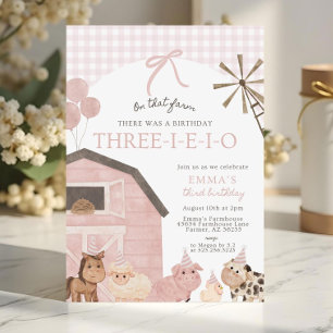 Invitation d'anniversaire Three-I-E-I-O, 3e annive
