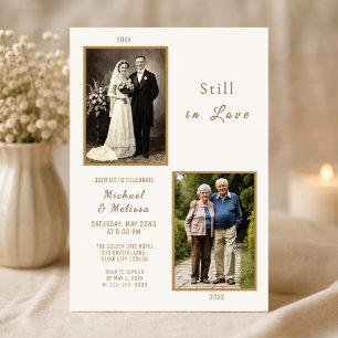 Invitation d'anniversaire toujours amoureux