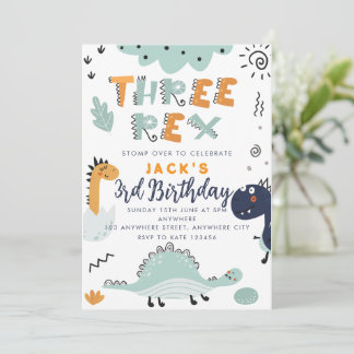 Invitation d'anniversaire Trois Rex pour un dîner