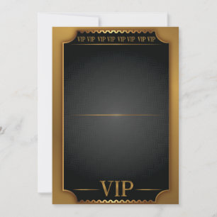 Invitation d'anniversaire vierge PASS BILLET VIP O