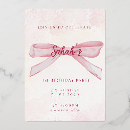 Invitation d'anniversaire vintage | Élégant &