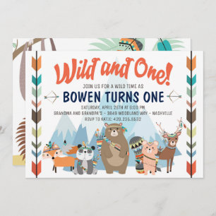 Invitation d'anniversaire Wild and One