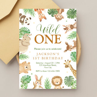 Invitation d'anniversaire Wild One