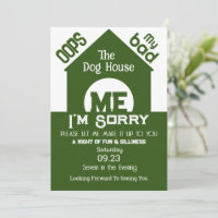 Dans la maison des chiens, je suis désolé