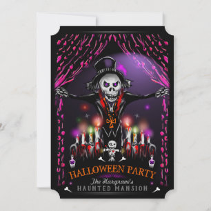 Invitation Dans l'esprit de la fête costumée d'Halloween