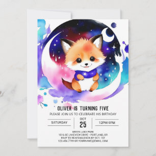 Invitation Dans l'Imaginaire Renard Anniversaire