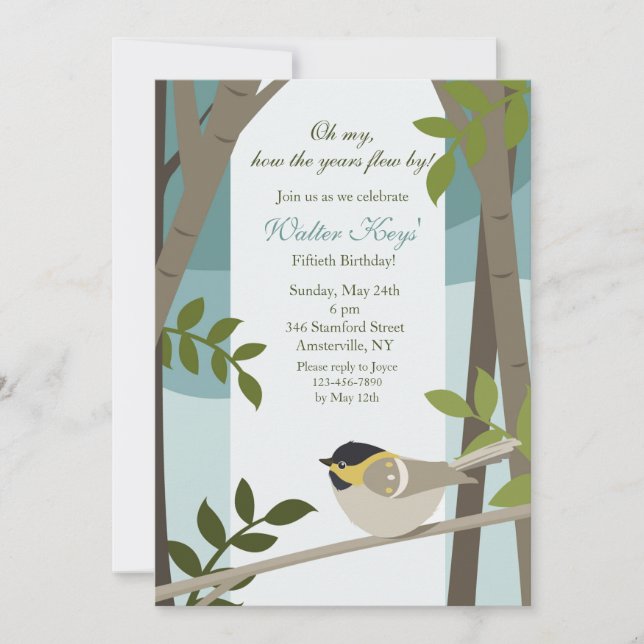 Invitation Dans L'Invitation De Woods (Devant)