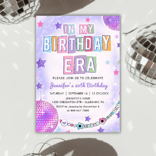 Invitation Dans Mon Anniversaire Purple Disco Anniversaire