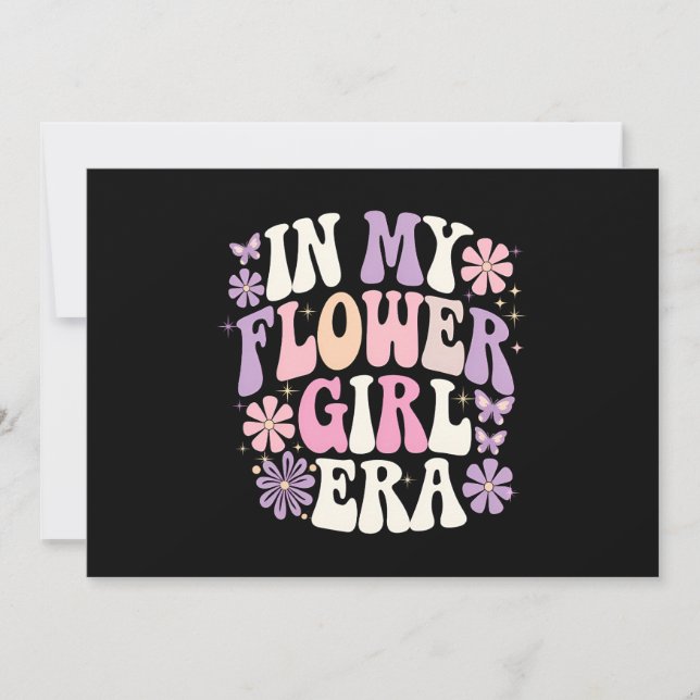 Invitation Dans Mon Fleur Fleur Era Retro Fleur Super (Devant)