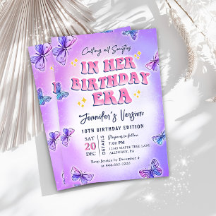 Invitation Dans son anniversaire fête d'anniversaire
