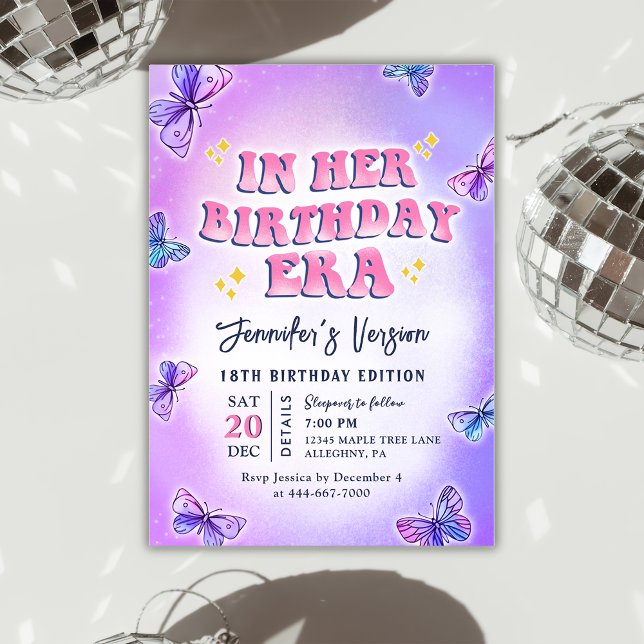 Invitation Dans son anniversaire fête d'anniversaire (Créateur téléchargé)