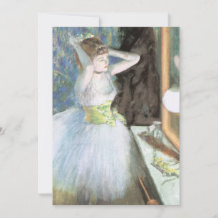 Invitation Danse dans sa chambre à coucher par Edgar Degas
