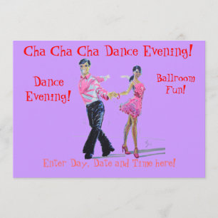 Invitation Danse de salon de Cha Cha Cha