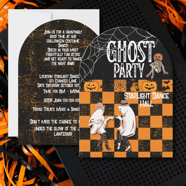 INVITATION DANSE D'HALLOWEEN  (Créateur téléchargé)