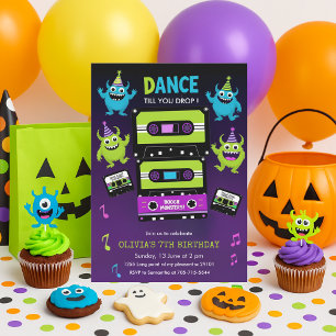 Invitation Danse éffrayante Monster Monster Halloween fête d'
