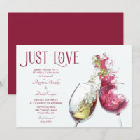 Danse Rouge Blanc Vin Juste Amour Mariage Célébrat