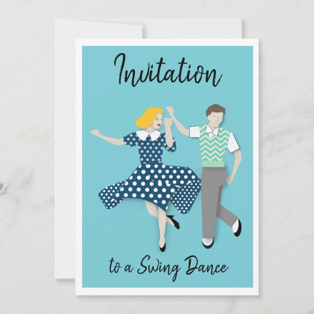 Invitation Danse Swing (Devant)