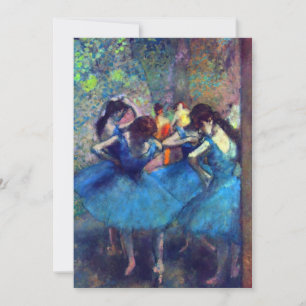 Invitation Danseurs en bleu par Edgar Degas, Ballet Art Vinta