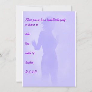 Invitation danseuse violette