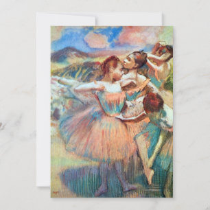 Invitation Danseuses dans un paysage d'Edgar Degas