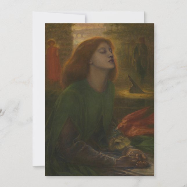 Invitation Dante Gabriel Rossetti - Beata Beatrix (Devant)