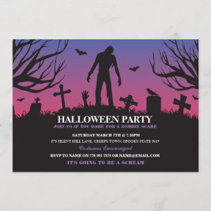 Invitation d'Apocalypse mort-mort du parti Zombie 