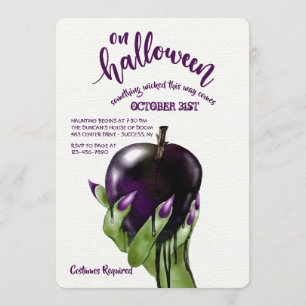 Invitation d'Apple Halloween de poison