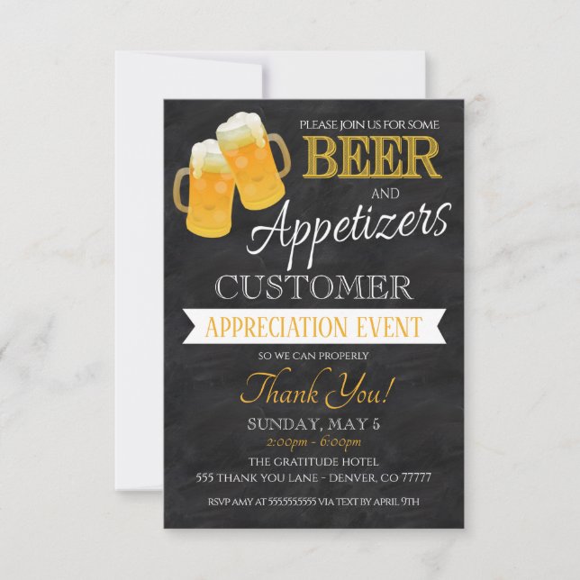 Invitation d'appréciation (Devant)