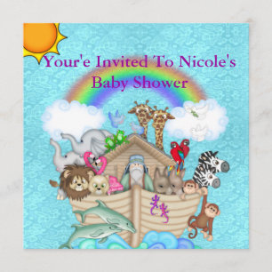 Invitation d'ARCHE du baby shower NOAHS